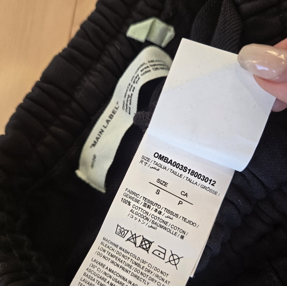 OFF-WHITE ART DAD Time Travelling Track Pants in Black & Multicolor - Picture 9 of 13